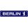 Schild Stadt "Berlin" 46 x 10 cm Blechschild blau mit Bär