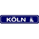 Schild Stadt "Köln" 46 x 10 cm Blechschild...