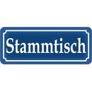 Schild Spruch "Stammtisch" 27 x 10 cm