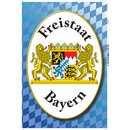 Schild Wappen "Freistaat Bayern blau/...