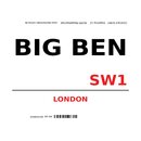 Schild "Big Ben SW1 weiß" 20 x 30 cm