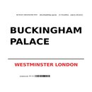 Schild "Buckingham Palace weiß" 20 x 30 cm