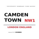 Schild "Camden Town NW1 weiß" 20 x 30 cm