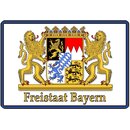 Schild Wappen "Freistaat Bayern" 20 x 30 cm