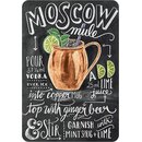 Schild Cocktailrezept "Moscow Mule, Vodka Lime...