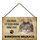 Schild Spruch "kein Heim Norwegische Waldkatze" 20 x 30 cm Blechschild mit Kordel