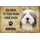 Schild Spruch "Haus kein Heim ohne Bobtail" Hund 20 x 30 cm