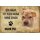 Schild Spruch "Haus kein Heim ohne Shar Pei" Hund 20 x 30 cm