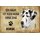 Schild Spruch "Haus kein Heim ohne Dogge" Hund 20 x 30 cm