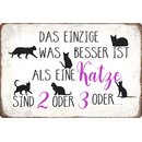 Schild Spruch "Einzige was besser ist als eine...