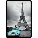 Schild Motiv "Paris Eifelturm, Oldtimer, Liebe"...