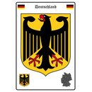 Schild Motiv "Deutschland" Wappen Flagge...