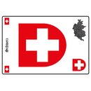 Schild Motiv "Schweiz" Wappen Landkarte 20 x 30 cm