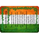 Schild Spruch "Irish blessing, love and laughter...