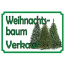 Schild Spruch "Weihnachtsbaum Verkauf" 20 x 30 cm