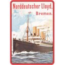 Schild Motiv "Norddeutscher Lloyd, Bremen"...