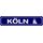 Schild Stadt "Köln" 46 x 10 cm blau mit Dom