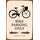 Schild Spruch "Bike Parking Only Fahrrad" 20 x 30 cm Blechschild