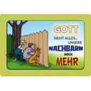 Schild Spruch "Gott sieht alles" 30 x 20 cm...