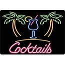 Schild Motiv "Cocktails" 30 x 20 cm Blechschild