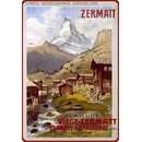 Schild Motiv "Zermatt Schweiz" 20 x 30 cm...