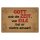 Blechschild "Gott gab Zeit von Eile nichts" 40 x 30 cm Dekoschild Tagesmotto