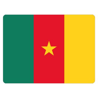 Blechschild "Flagge Kamerun" 40 x 30 cm Dekoschild Nationalflaggen