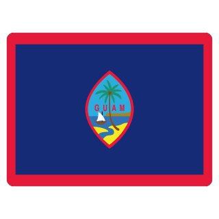 Blechschild "Flagge Guam" 40 x 30 cm Dekoschild Länderflagge