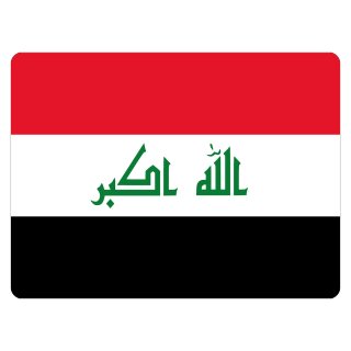 Blechschild "Flagge Irak" 40 x 30 cm Dekoschild Irak Flagge