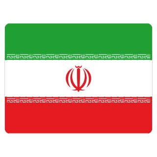 Blechschild "Flagge Iran" 40 x 30 cm Dekoschild Länderflagge