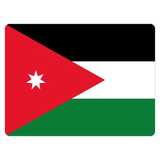 Blechschild "Flagge Jordanien" 40 x 30 cm Dekoschild Länderfahnen