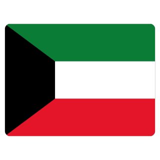 Blechschild "Flagge Kuwait" 40 x 30 cm Dekoschild Nationalflaggen