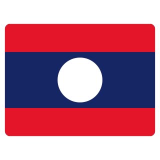 Blechschild "Flagge Laos" 40 x 30 cm Dekoschild Laos Flagge