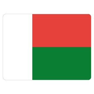 Blechschild "Flagge Madagaskar" 40 x 30 cm Dekoschild Länderflagge