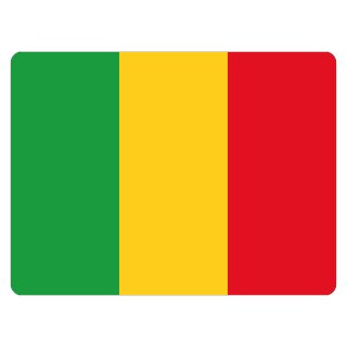 Blechschild "Flagge Mali" 40 x 30 cm Dekoschild Mali Flagge