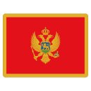 Blechschild "Flagge Montenegro" 40 x 30 cm...