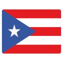 Blechschild "Flagge Puerto Rico" 40 x 30 cm...