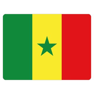 Blechschild "Flagge Senegal" 40 x 30 cm Dekoschild Nationalflaggen