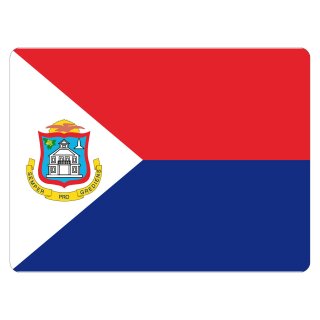 Blechschild "Flagge St. Maarten" 40 x 30 cm Dekoschild Fahnen