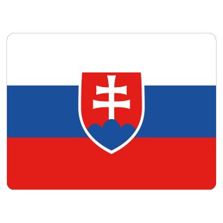 Blechschild "Flagge Slowakei" 40 x 30 cm Dekoschild Nationalflaggen