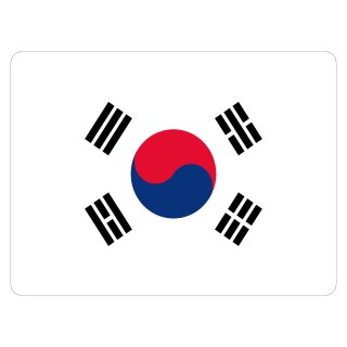 Blechschild "Flagge Südkorea" 40 x 30 cm Dekoschild Nationalflaggen