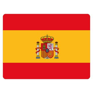 Blechschild "Flagge Spanien" 40 x 30 cm Dekoschild Länderfahnen