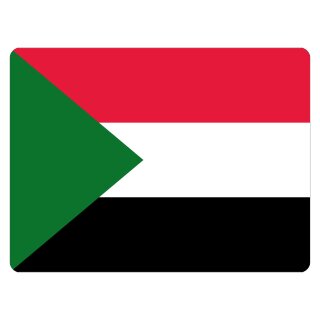 Blechschild "Flagge Sudan" 40 x 30 cm Dekoschild Länderflagge