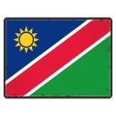 Blechschild "Flagge Namibias Retro" 40 x 30 cm...