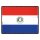 Blechschild "Flagge Paraguay Retro" 40 x 30 cm Dekoschild Fahnen