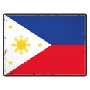 Blechschild "Flagge Philippinen Retro" 40 x 30...