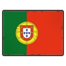 Blechschild "Flagge Portugal Retro" 40 x 30 cm...