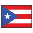 Blechschild "Flagge Puerto Rico Retro" 40 x 30...