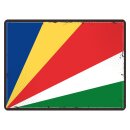 Blechschild "Flagge Seychellen Retro" 40 x 30...