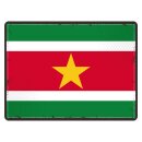 Blechschild "Flagge Surinam Retro" 40 x 30 cm...